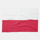 Kitchen towel with Flag of Poland Theedoek (Horizontaal)