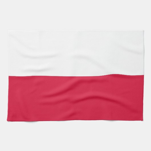 Kitchen towel with Flag of Poland Theedoek (Horizontaal)