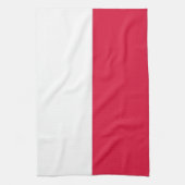 Kitchen towel with Flag of Poland Theedoek (Verticaal)