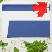 Kitchen towel with Flag of Toronto Theedoek (Gevouwen)