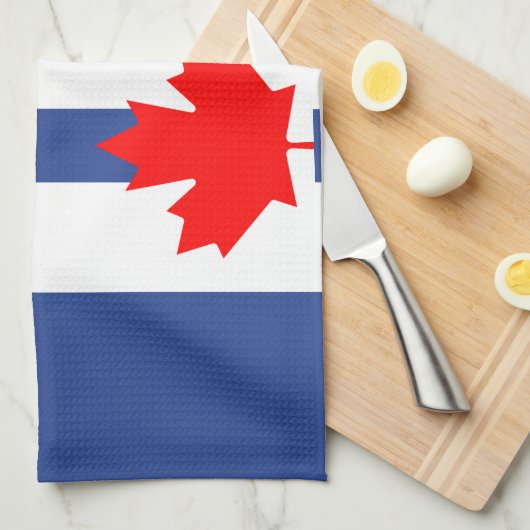 Kitchen towel with Flag of Toronto Theedoek (Quarter Fold)