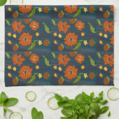 Kitchen towel with floral motif theedoek (Gevouwen)