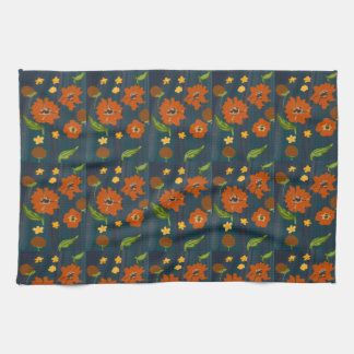 Kitchen towel with floral motif theedoek