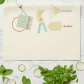 Kitchen towel with gardening tools print theedoek (Gevouwen)