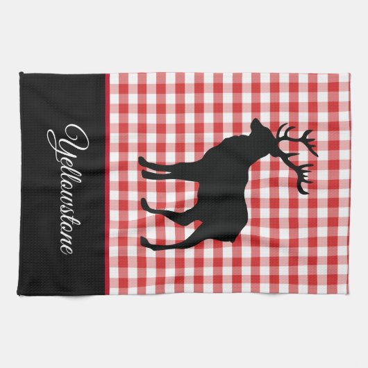 Kitchen Towel-Yellowstone Elk Theedoek (Horizontaal)