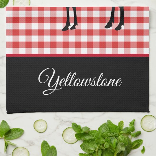 Kitchen Towel-Yellowstone Moose Theedoek (Gevouwen)