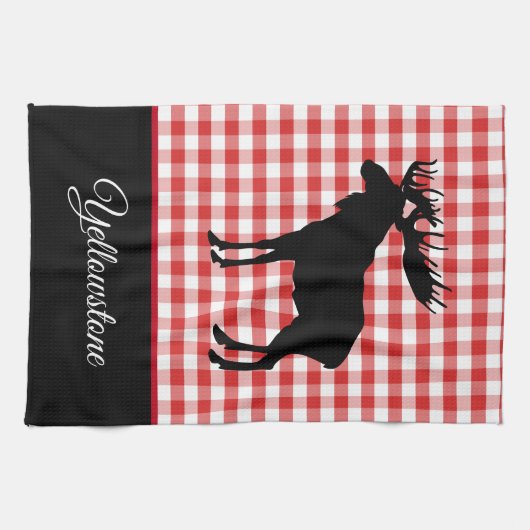 Kitchen Towel-Yellowstone Moose Theedoek (Horizontaal)
