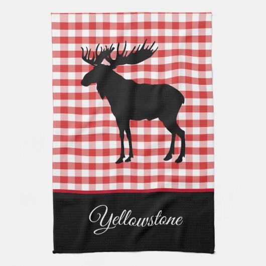 Kitchen Towel-Yellowstone Moose Theedoek (Verticaal)
