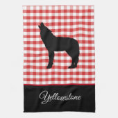 Kitchen Towel-Yellowstone Wolf Theedoek (Verticaal)