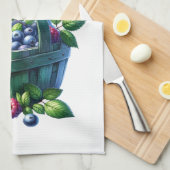 Kitchen Towels-Berry Basket Kitchen Towel Theedoek (Quarter Fold)