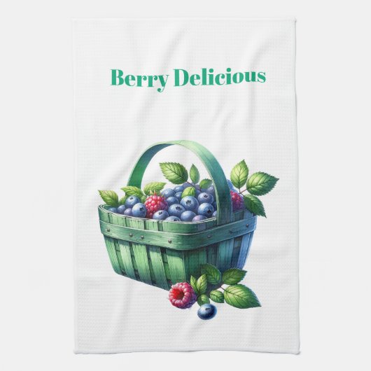 Kitchen Towels-Berry Basket Kitchen Towel Theedoek (Verticaal)