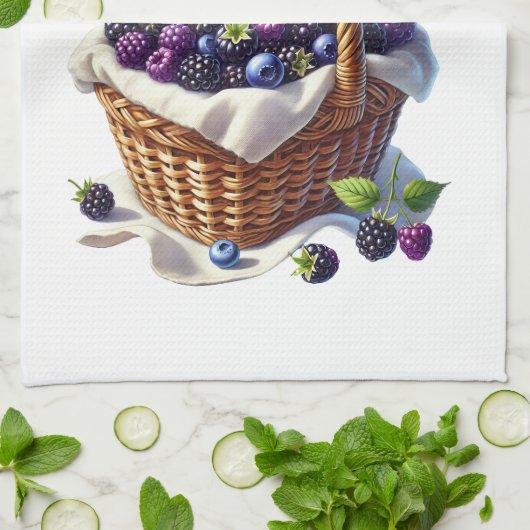Kitchen Towels- Berry Basket Kitchen Towel Theedoek (Gevouwen)