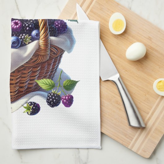 Kitchen Towels- Berry Basket Kitchen Towel Theedoek (Quarter Fold)