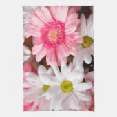 Kitchen Towels - Daisy Gerbera Flowers Theedoek (Verticaal)