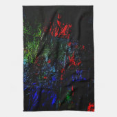 Kitchen towels dark mix color texture abstract theedoek (Verticaal)