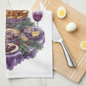 Kitchen Towels-Happy New Year Kitchen Towels Theedoek (Quarter Fold)