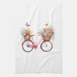 Kitchen Towels-Hello Spring Floral Kitchen Towels Theedoek