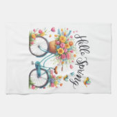 Kitchen Towels-Hello Spring Floral Kitchen Towels Theedoek (Horizontaal)