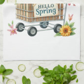 Kitchen Towels-Hello Spring Floral Kitchen Towels Theedoek (Gevouwen)
