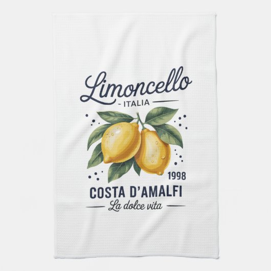 Kitchen Towels-Limoncello 1998 Costa d’Amalfi  Theedoek (Verticaal)