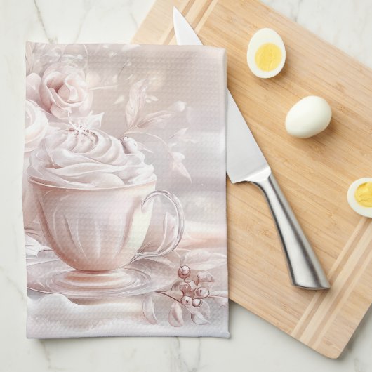 Kitchen Towels-Personalized Victorian Christmas Ki Theedoek (Quarter Fold)