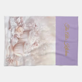 Kitchen Towels-Personalized Victorian Christmas Ki Theedoek (Horizontaal)