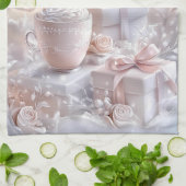 Kitchen Towels-Personalized Victorian Christmas  Theedoek (Gevouwen)