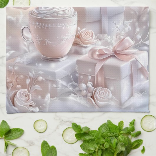 Kitchen Towels-Personalized Victorian Christmas  Theedoek (Gevouwen)