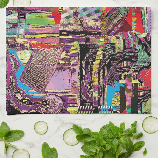 Kitchen Towels – Urban Fractals Theedoek (Gevouwen)