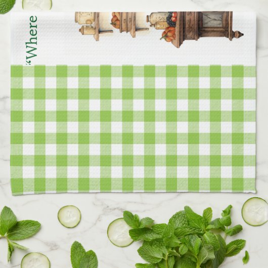 Kitchen Towels-Victorian Christmas Kitchen Towels Theedoek (Gevouwen)