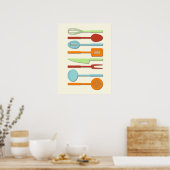 Kitchen Utensil Silhouettes ORBLC II Poster (Keuken)