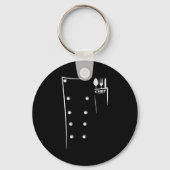 Kitchen Utensils Design Chef Culinary Outfit  Sleutelhanger (Voorkant)