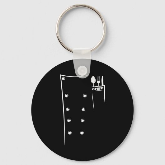 Kitchen Utensils Design Chef Culinary Outfit  Sleutelhanger (Voorkant)