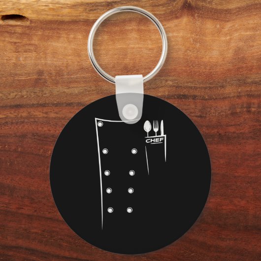 Kitchen Utensils Design Chef Culinary Outfit  Sleutelhanger (Voorkant)