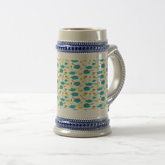 Kitchen Utensils pattern Bierpul (Voorkant rechts)
