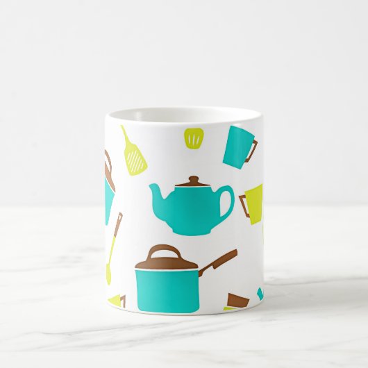 Kitchen Utensils pattern Koffiemok (Center)