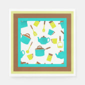 Kitchen Utensils pattern Servet (Voorkant)