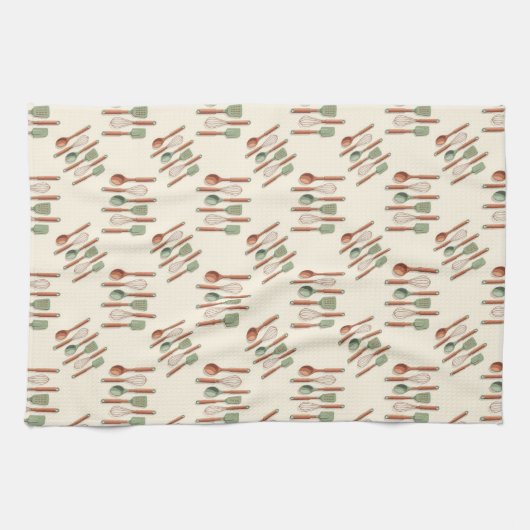 kitchen utensils spatulas whisks and spoons theedoek (Horizontaal)