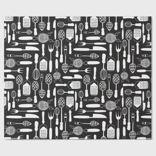 Kitchen Utilpatroon Cadeaupapier (Vlak)