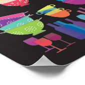 Kitchen Wall Art 'Glowing Dishes' Print (Hoek)