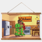 KITCHEN Wall Tapestry Hangend Wandkleed (Voorkant)