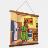 KITCHEN Wall Tapestry Hangend Wandkleed (Gebogen)