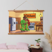 KITCHEN Wall Tapestry Hangend Wandkleed (Slaapkamer)