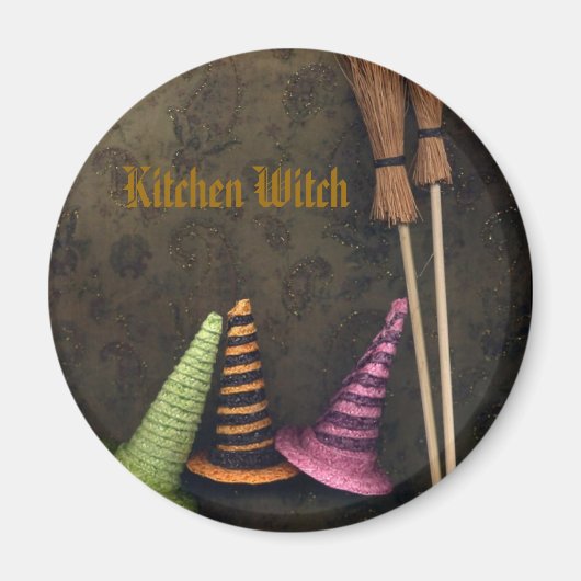 Kitchen Witch Magneet (Voorkant)