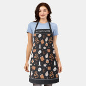 Kitchen Witch Mystic Boho Crystal Skull Halloween Schort (Gedragen)