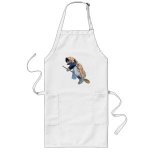 Kitchen Witch Riding Spoon Apron Lang Schort