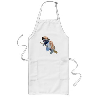 Kitchen Witch Riding Spoon Apron Lang Schort