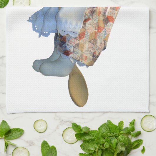 Kitchen Witch Riding Spoon Kitchen Towels Theedoek (Gevouwen)