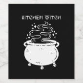 Kitchen Witch Wijn Etiket (Enkel label)