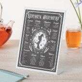 Kitchen Witchery Magic Knowledge Chart  Reclamebord Met Voetstuk (Insitu)